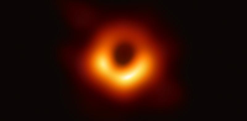 First image of a black hole. Image credit: Event Horizon Telescope